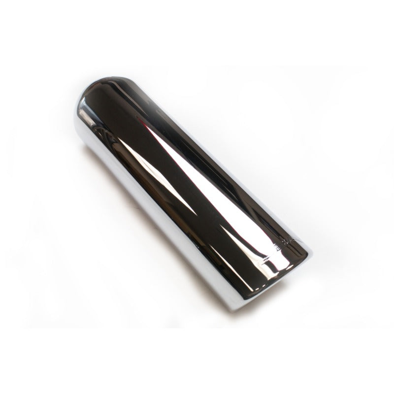 JBA 2.5in x 3.5in x 11in Rolled Stainless Steel Chrome Plated Exhaust Tip-thumbmail-2