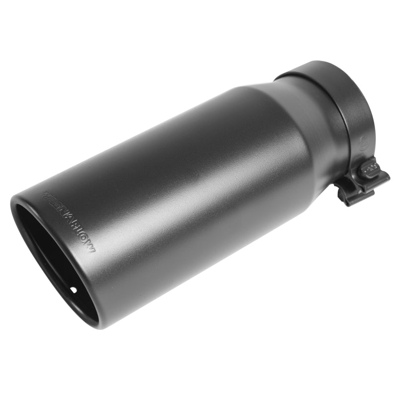 MagnaFlow Tip Stainless Black Coated Single Wall Round Single Outlet 6in Dia 5in Inlet 13in L-thumbmail-3