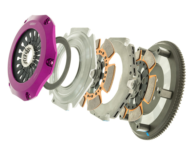 Exedy 96-06 Mitsubishi Lancer Evo (Gen 4-7) Hyper Twin Cerametallic Clutch Rigid Disc Pull Type-thumbmail-5