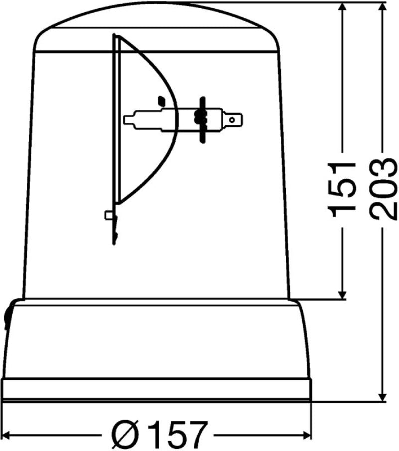 Hella Rotating Beacon H12V Yellow Mg12 2Rl-thumbmail-4