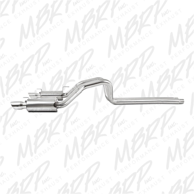 MBRP 05-09 Ford Shelby GT500 / GT Dual Split Rear Street Version 4in Tips T409 Exhaust System-thumbmail-10