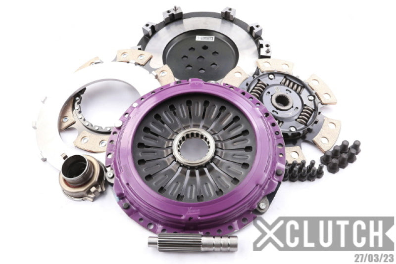 XClutch 1997 Mitsubishi Lancer EVO IV 2.0L 9in Twin Sprung Ceramic Clutch Kit-thumbmail-1