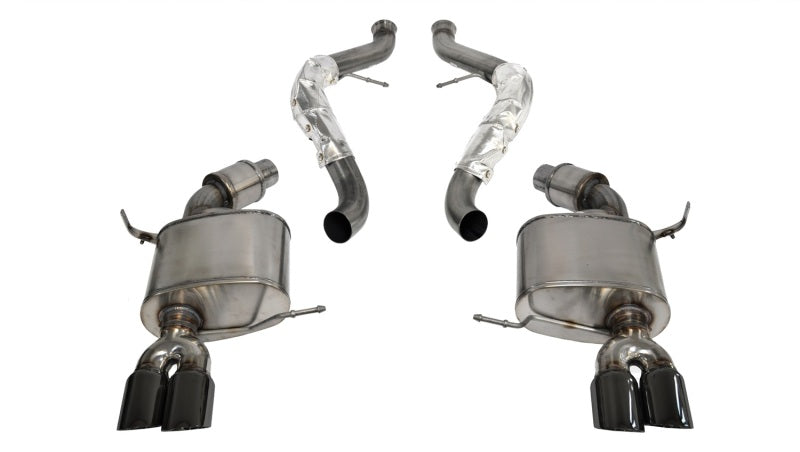 Corsa 08-12 BMW M3 E90 Black Sport Cat-Back Exhaust-thumbmail-1