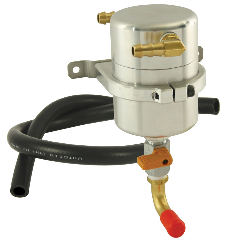 Moroso Universal Air/Oil Separator Catch Can - Large Body - 90 Degree Inlet/Outlet Fittings-thumbmail-1