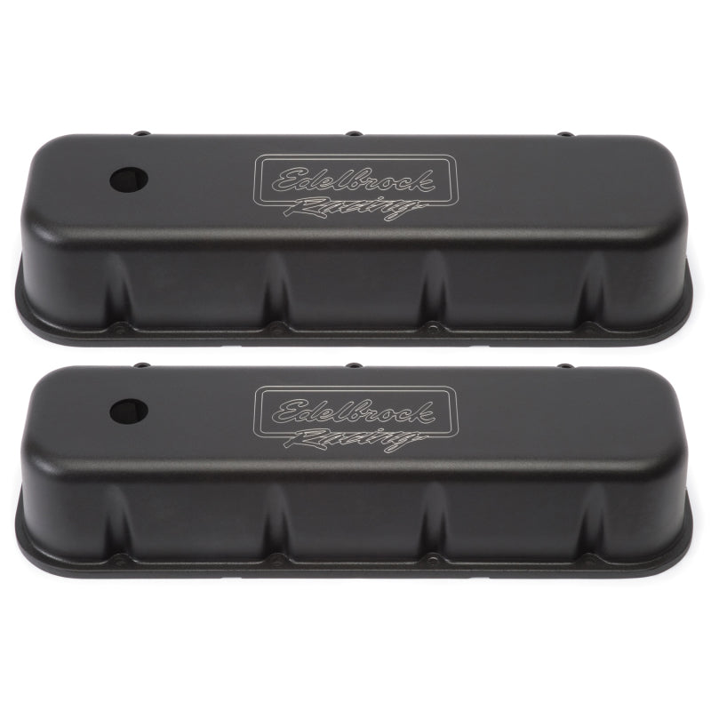 Edelbrock Valve Cover Victor Series Chevrolet 1965 and Later 396-502 V8 Tall Black-thumbmail-3