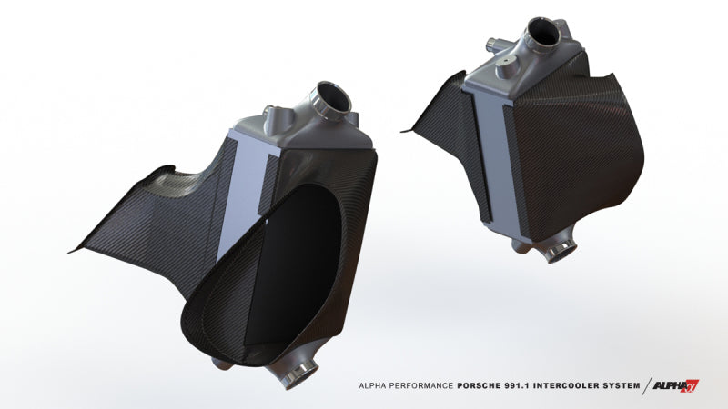 AMS Performance Porsche 997.1TT Alpha Intercooler System (For Stock Framed Turbos)-thumbmail-20