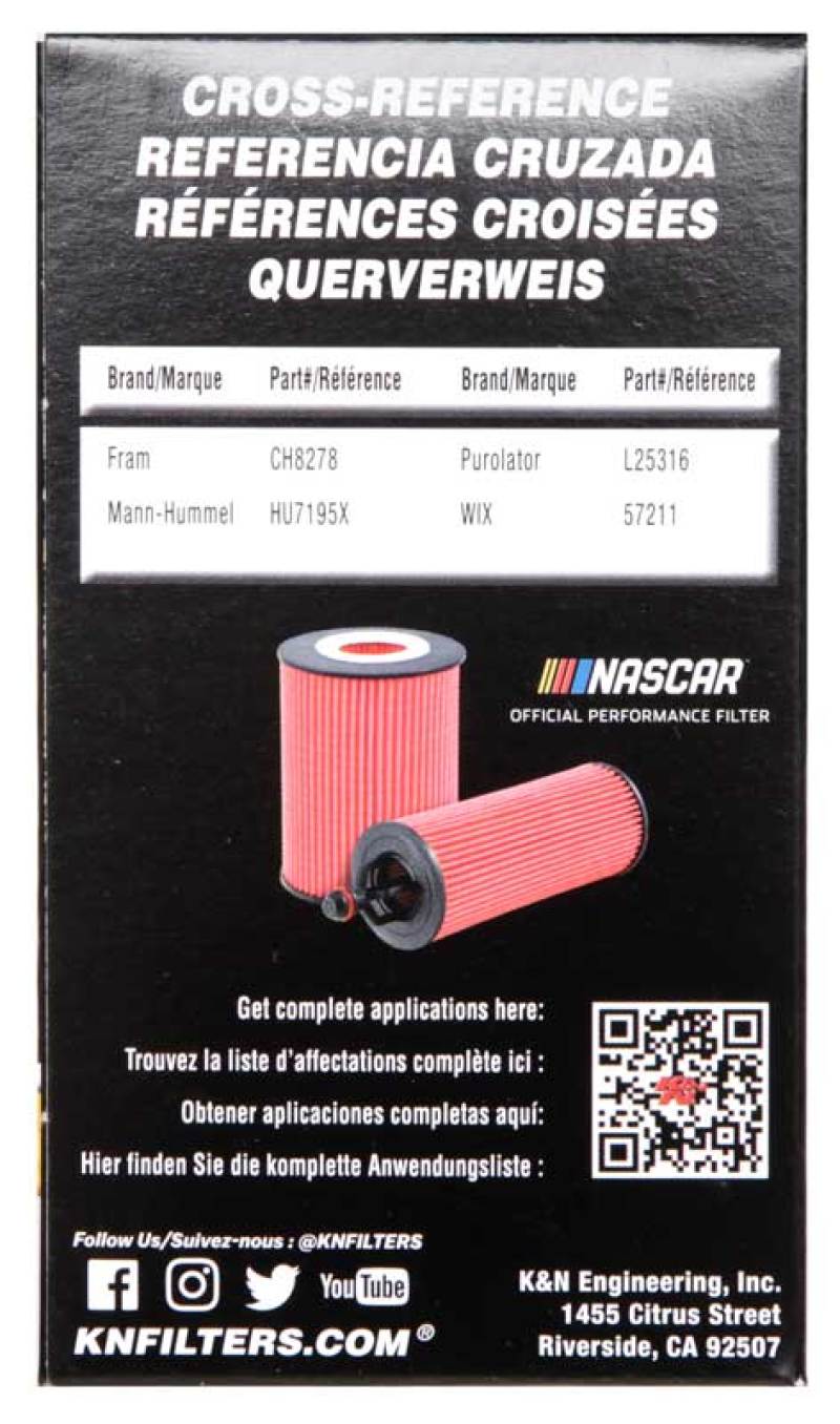 K&N 2008 Porsche 911 3.6L/3.8L Cartridge Oil Filter-thumbmail-10