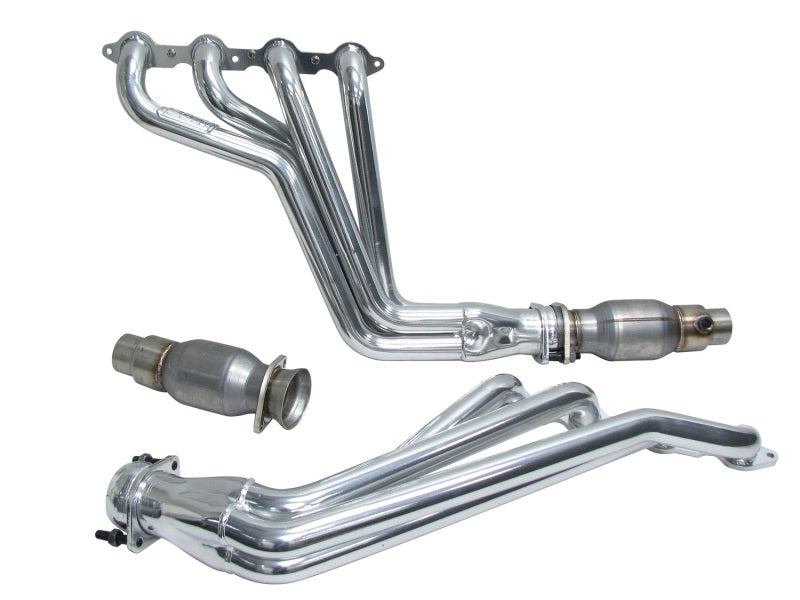 BBK 10-15 Camaro LS3 L99 Long Tube Exhaust Headers With Converters - 1-3/4 Silver Ceramic-thumbmail-4