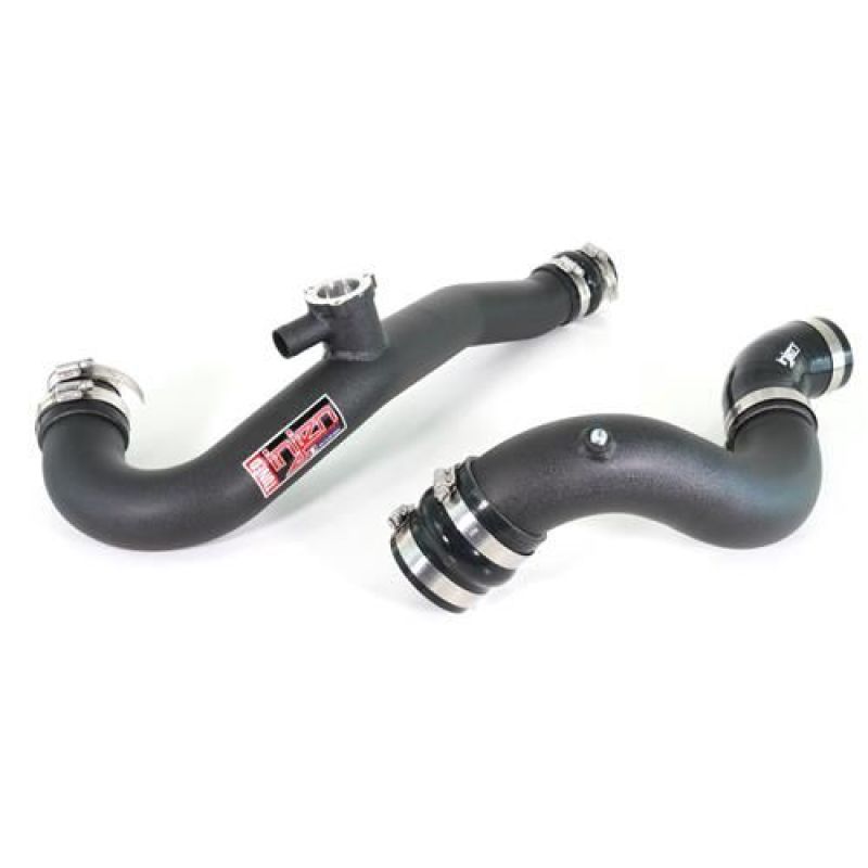 Injen 15-19 Ford Mustang 2.3L EcoBoost Aluminum Intercooler Piping Kit - Wrinkle Black-thumbmail-2