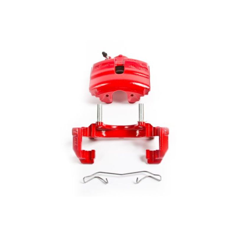 Power Stop 10-12 Audi A3 Front Red Calipers w/Brackets - Pair-thumbmail-2