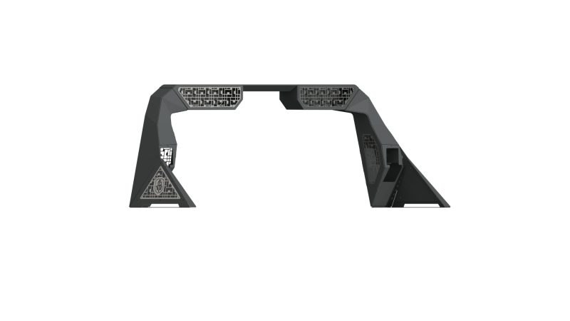 Road Armor 10-19 Dodge 1500 iD Headache Rack w/Bedrail Pod/Dual 10in Pod/Brake Lamp Relief/iD - Raw-thumbmail-1