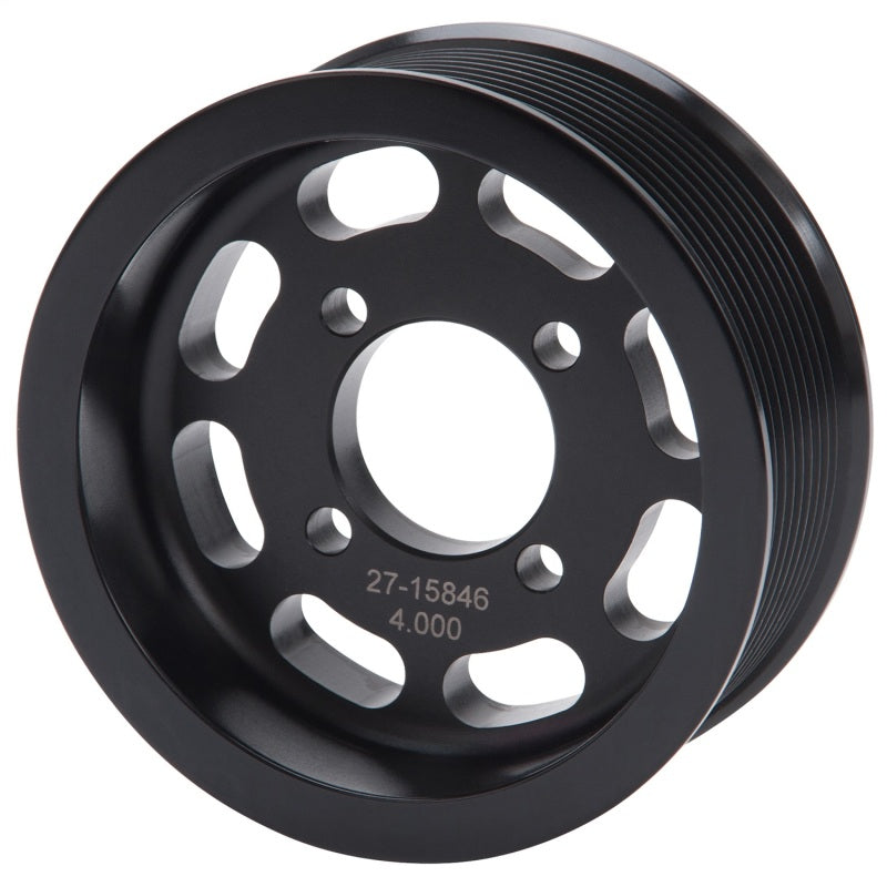 Edelbrock Pulley Supercharger Enforcer 10 Rib 4In Black-thumbmail-3