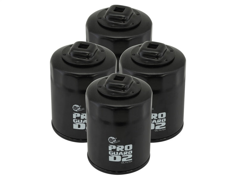 aFe Pro GUARD D2 Oil Filter 99-14 Nissan Trucks / 01-15 Honda Cars (4 Pack)-thumbmail-2