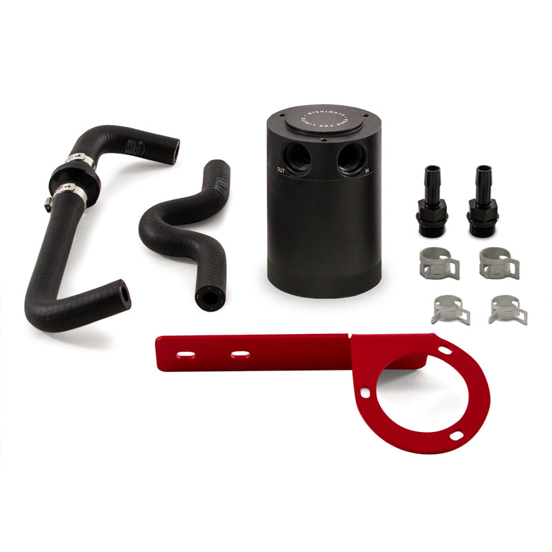 Mishimoto 2017+ Honda Civic Type R Baffled Oil Catch Can Kit - Red-thumbmail-5
