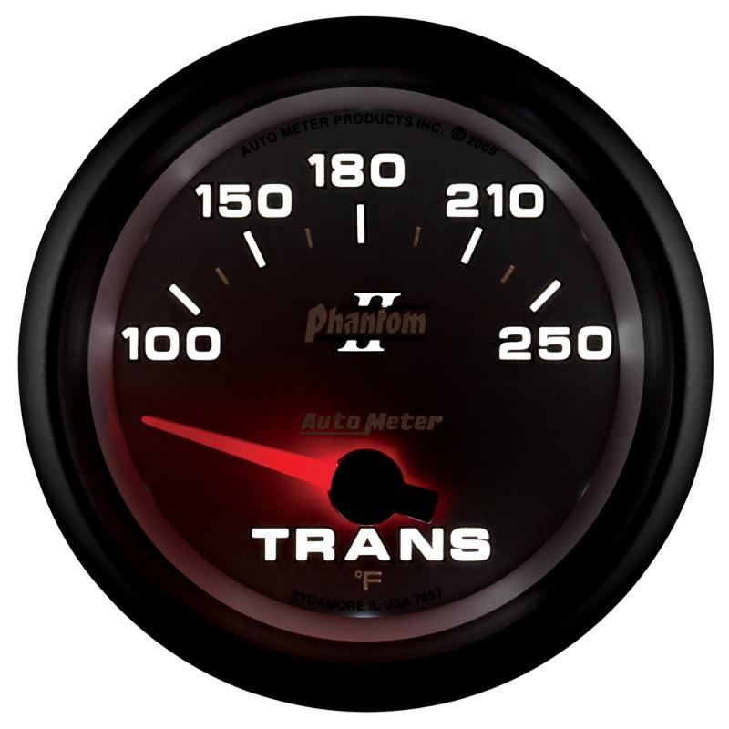 AutoMeter Gauge Transmission Temp 2-5/8in. 100-250 Deg. F Electric Phantom II-thumbmail-6