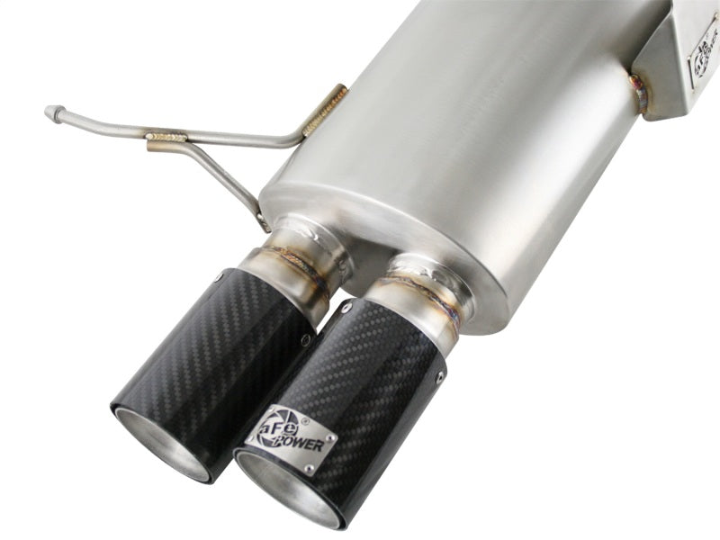 aFe MACHForce XP Exhaust Cat-Back 2.5in Dia Carbon Fiber Tips SS-304 07-13 BMW M3 (E92/93) V8 4.0L-thumbmail-8