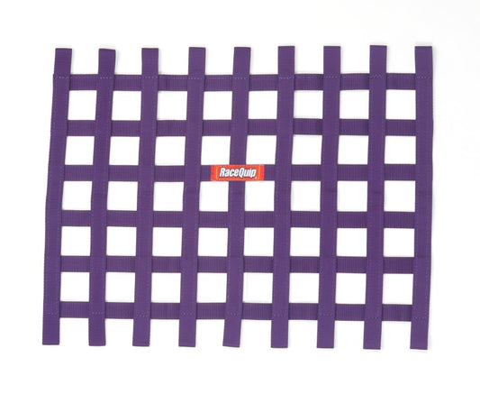 RaceQuip Purple Ribbon Window Net
