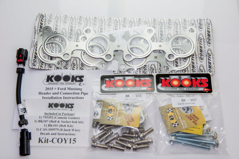 Kooks 15+ Mustang 5.0L 4V 2in x 3in SS Headers w/Green Catted OEM Connection Pipe-thumbmail-7