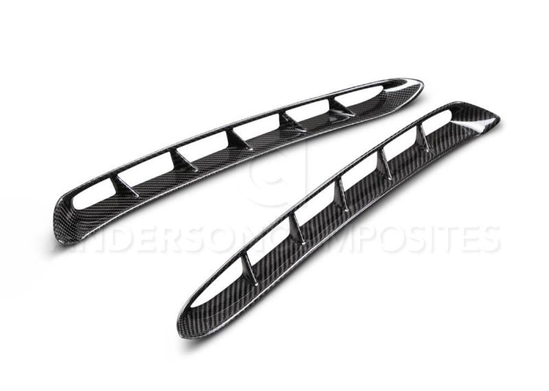 Anderson Composites 15-17 Mustang Carbon Fiber GT350 Style Fender Vent Inserts (Only Fit AC Fenders)-thumbmail-2
