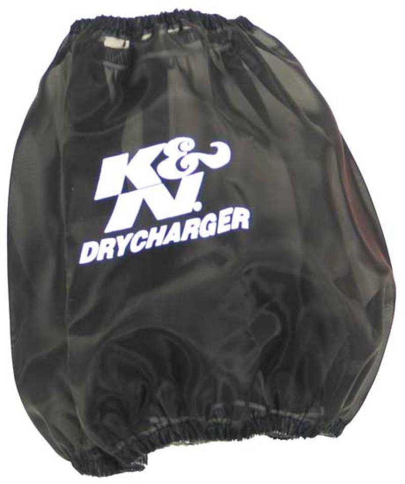 K&N Round Tapered Air Filter Wrap Black 7.5in Base ID / 4.5in Top ID / 6in Height-thumbmail-2
