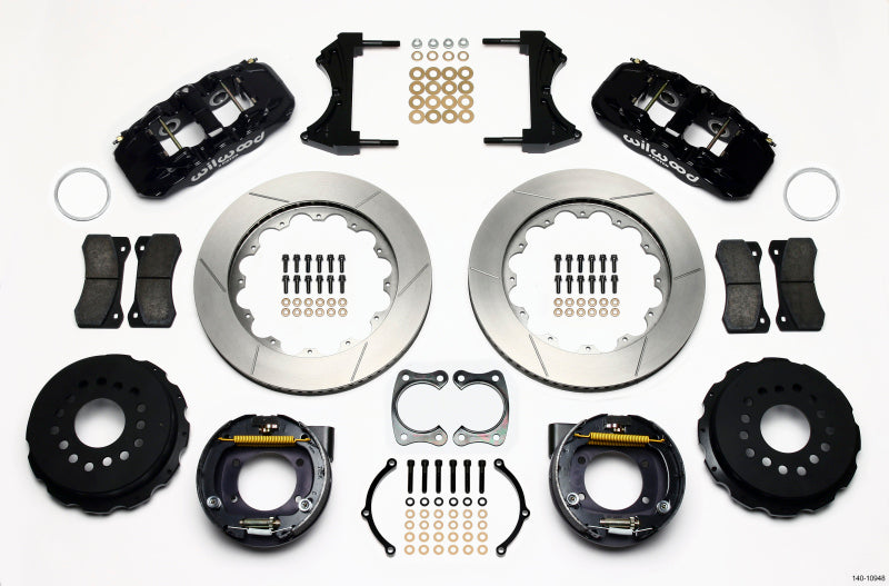 Wilwood AERO4 Rear P-Brake Kit 14.00in Big Ford New Style 2.50in Offset-thumbmail-1
