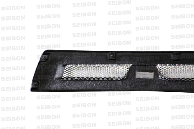 Seibon 08-12 Mitsubishi Lancer Evo X Shaved Emblem Carbon Fiber Front Grill does not fit MR model-thumbmail-2