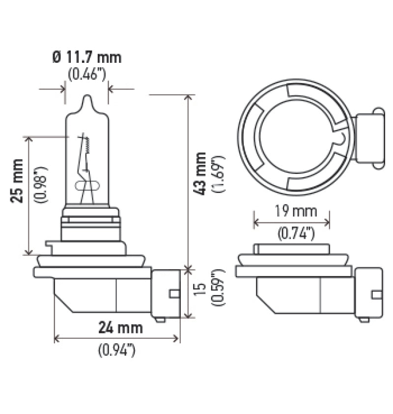 Hella Optilux H9 12V/100W XB Xenon White Bulb (pair)-thumbmail-10