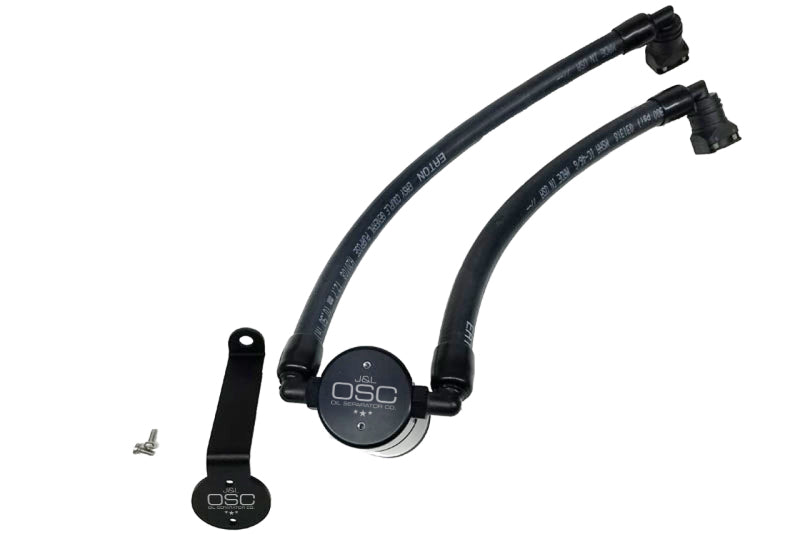 J&L 2015-2022 Ford Edge Sport/ST Passenger Side Oil Separator 3.0 - Black Anodized-thumbmail-2