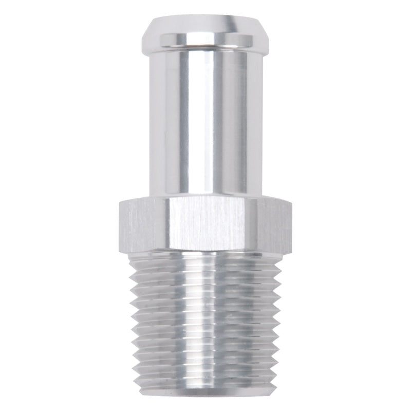 Edelbrock Hose End Straight 1/2In NPT to 5/8In Barb Clear Anodize-thumbmail-2
