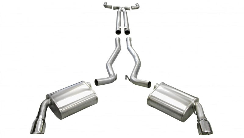 Corsa 10-13 Chevrolet Camaro Convertible SS 6.2L V8 Manual Polished Sport Cat-Back + XO Exhaust-thumbmail-2