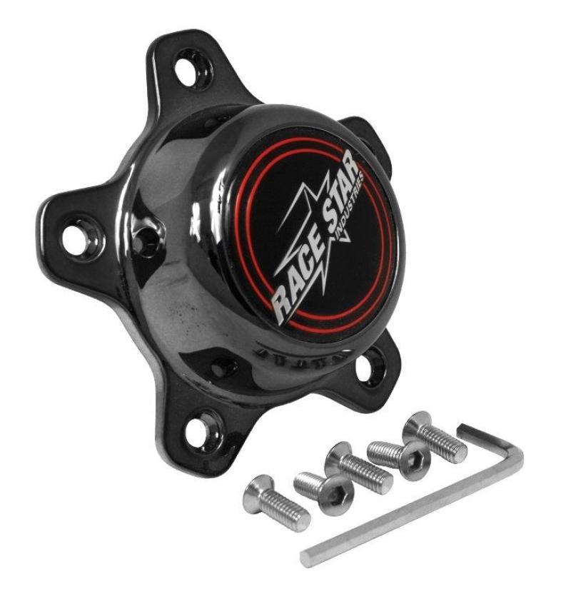 Race Star 5 Lug Cap Tall Plastic Dark Star (incl. Medallion & Screws)-thumbmail-2
