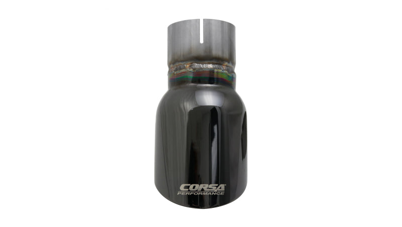 Corsa Single Universal 2.5in Inlet / 3.5in Outlet Black PVD Pro-Series Tip Kit-thumbmail-3