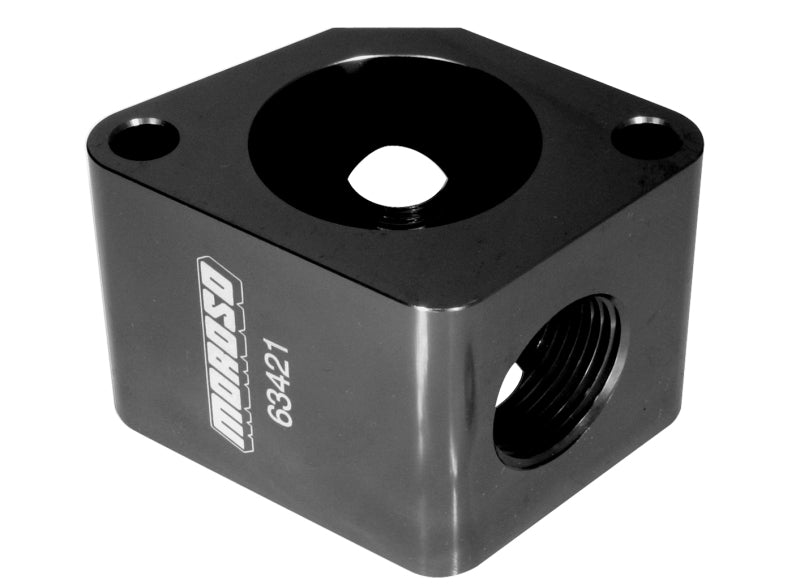 Moroso Filler Neck Manifold Housing (Use w/Part No 63460/63461/63465/63466) - Aluminum-thumbmail-1