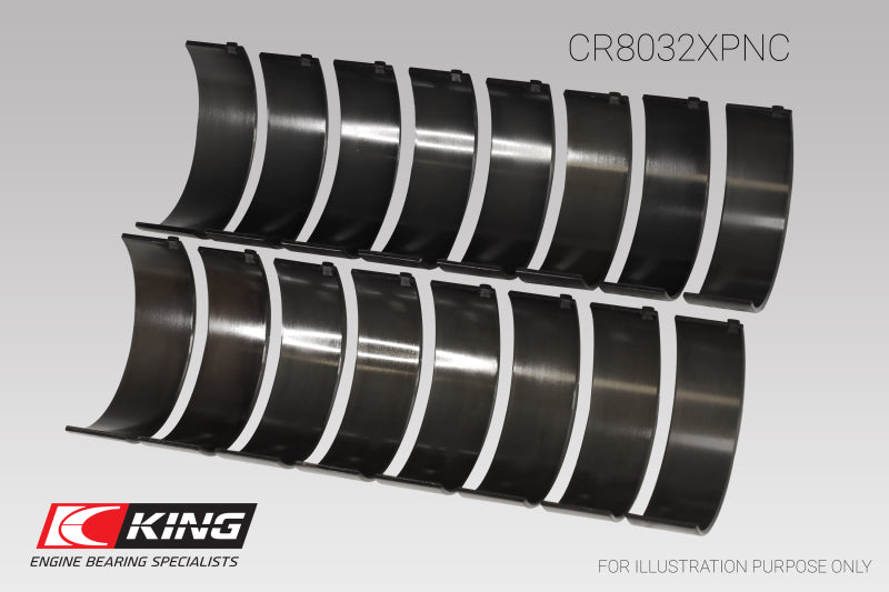 King Chrysler 345/ 370 16V (Size 0.26) Connecting Rod Bearing Set-thumbmail-3