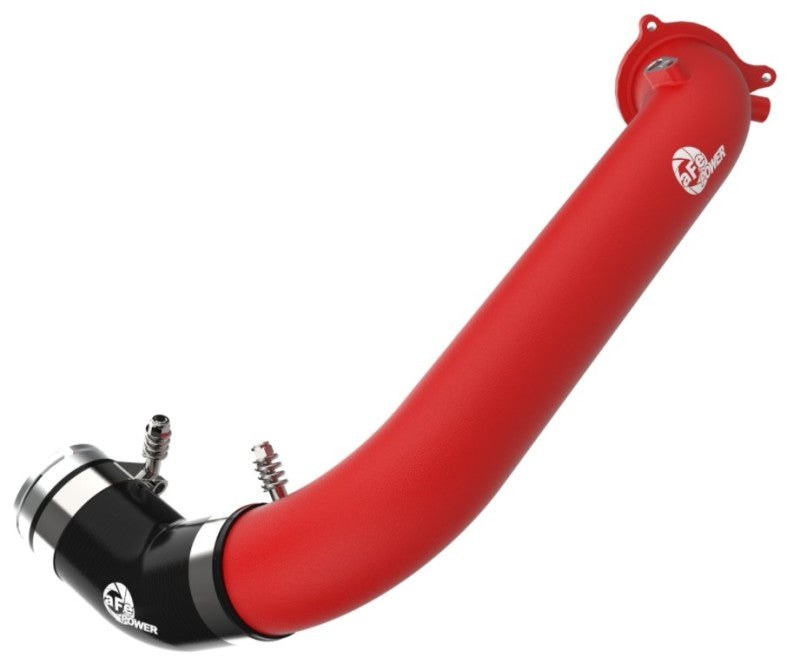 aFe BladeRunner Red 2-3/4in Aluminum Charge Pipe 2021 Toyota Supra GR (A90) I4-2.0L (t) B48-thumbmail-9