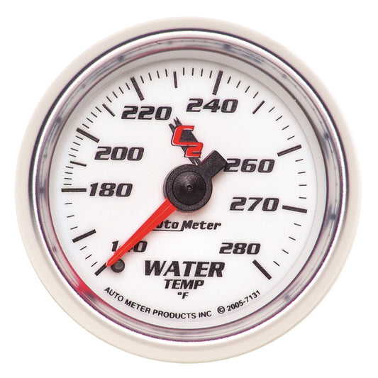Autometer C2 52mm Mechanical 140-280 Deg F Water Temperature Gauge