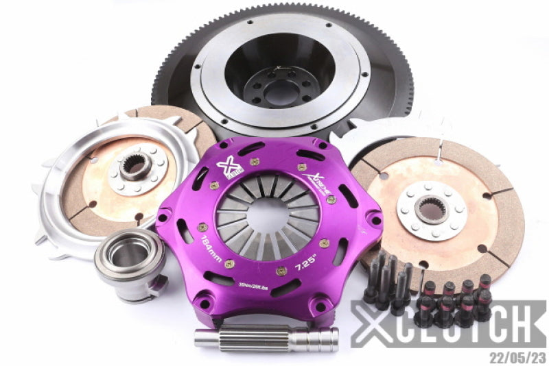 XClutch 03-06 Nissan 350Z Track 3.5L 7.25in Twin Solid Ceramic Clutch Kit-thumbmail-1