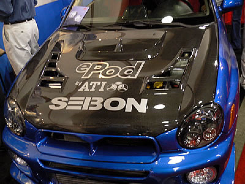 Seibon 02-03 Subaru WRX CW Carbon Fiber Hood-thumbmail-7