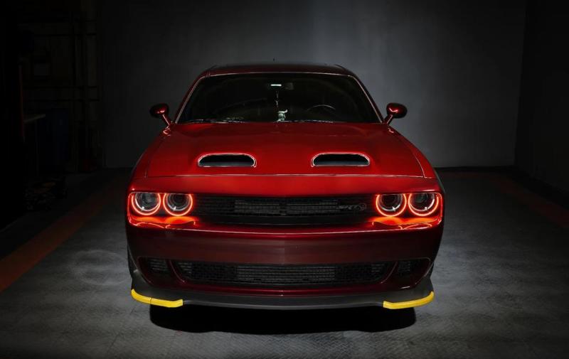 Oracle 15-21 Dodge Challenger LED Waterproof Halo Kit - Red-thumbmail-2