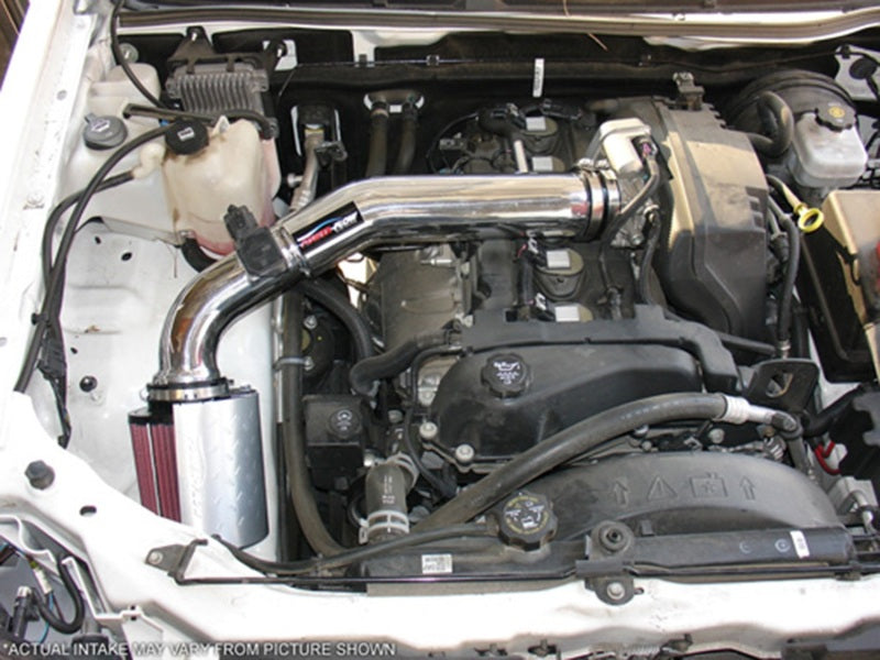 Injen 04-06 Colorado / Canyon 3.5L 5 Cyl. (incl. Diamond plate heat shield) Wrinkle Black Power-Flow-thumbmail-5