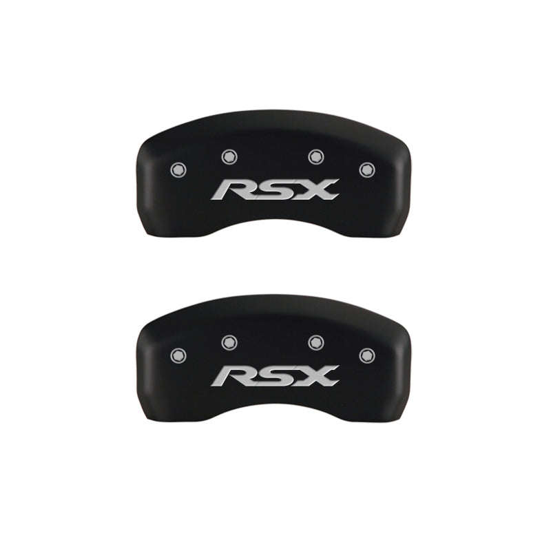 MGP 4 Caliper Covers Engraved Front Acura Engraved Rear RSX Red finish silver ch-thumbmail-5