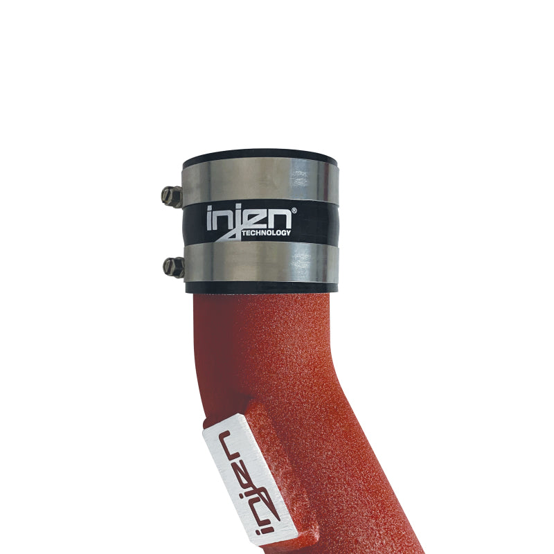 Injen 15-16 BMW M3(F80)/M4 (F82/83) 3.0L L6 Twin Turbo 2PC Aluminum Int. Charge Pipe - Wrinkle Red-thumbmail-8