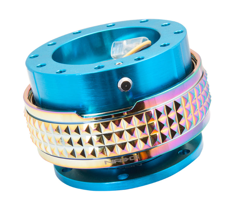 NRG Quick Release Kit - Pyramid Edition - New Blue Body / Neochrome Pyramid Ring-thumbmail-2