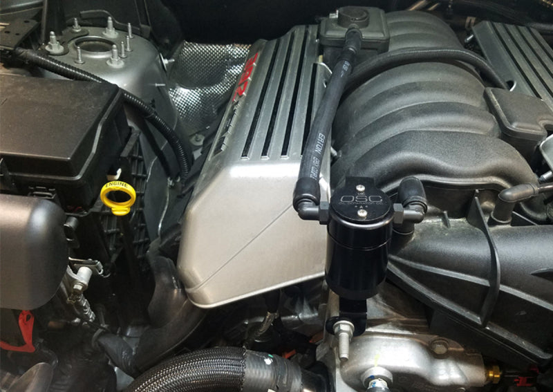 J&L 11-22 Dodge Charger SRT 6.4L Hemi Passenger Side Oil Separator 3.0 - Black Anodized-thumbmail-1