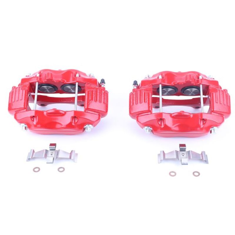 Power Stop 05-10 Chrysler 300 Front Red Calipers w/o Brackets - Pair-thumbmail-2
