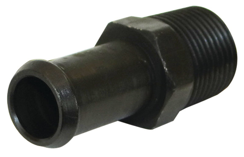 Moroso Air/Oil Separator Fuel Line Fitting - 3/8in to 1/2in Hose - Straight - Black - Single-thumbmail-1