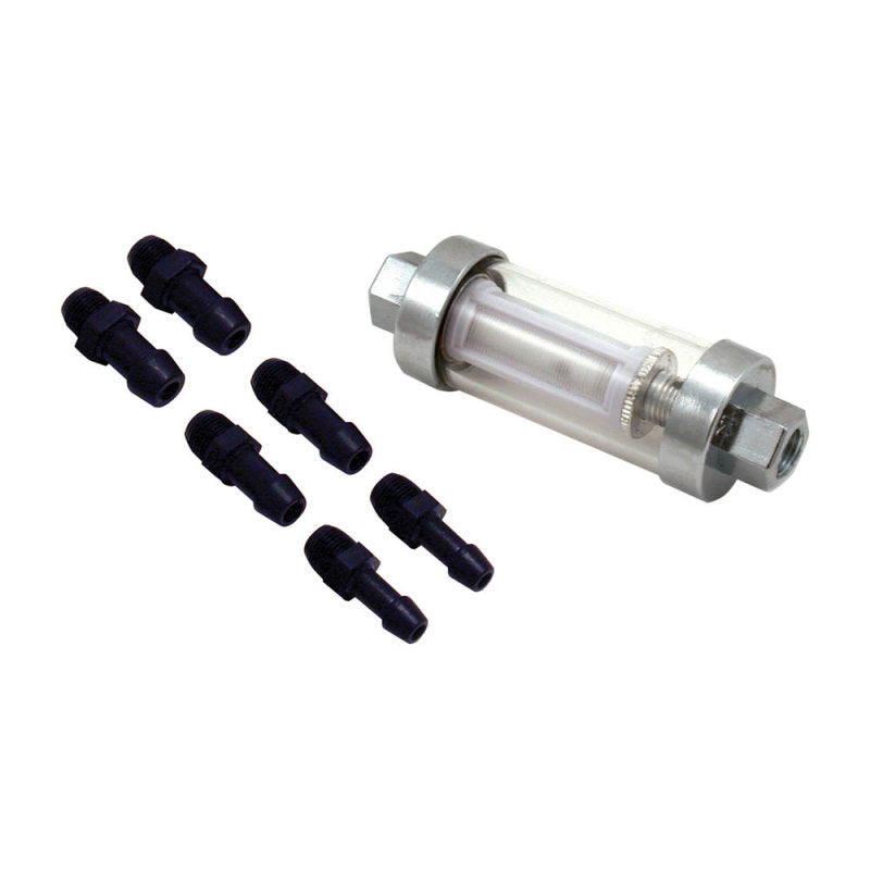Spectre Premium Clearview Fuel Filter (Incl. 1/4in. / 5/16in. / 3/8in. Barb Fittings)-thumbmail-2