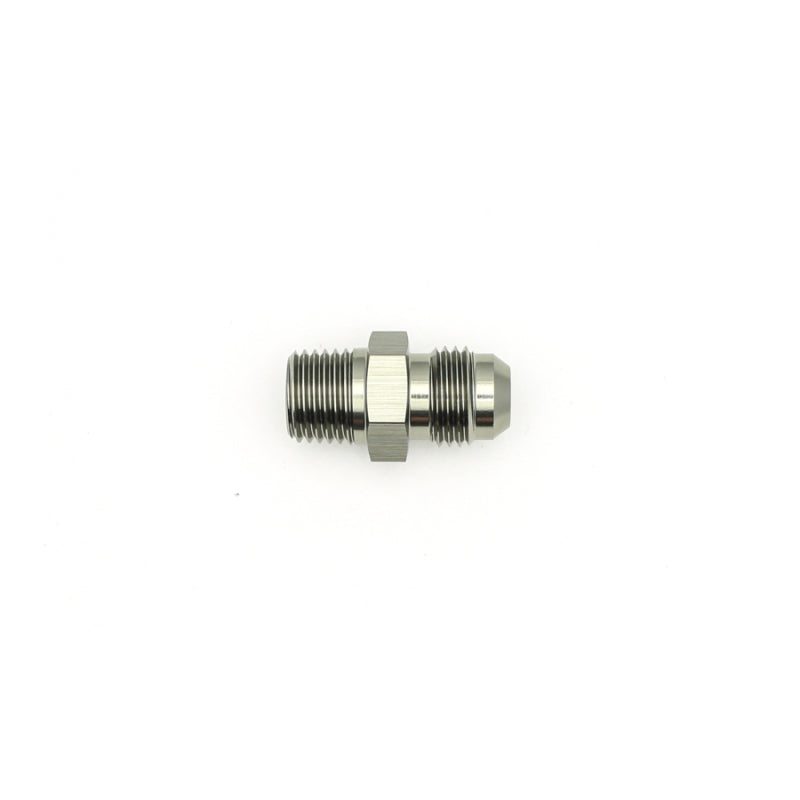 DeatschWerks 6AN Male Flare to 1/4in Male NPT Adapter - Anodized Matte Black-thumbmail-2