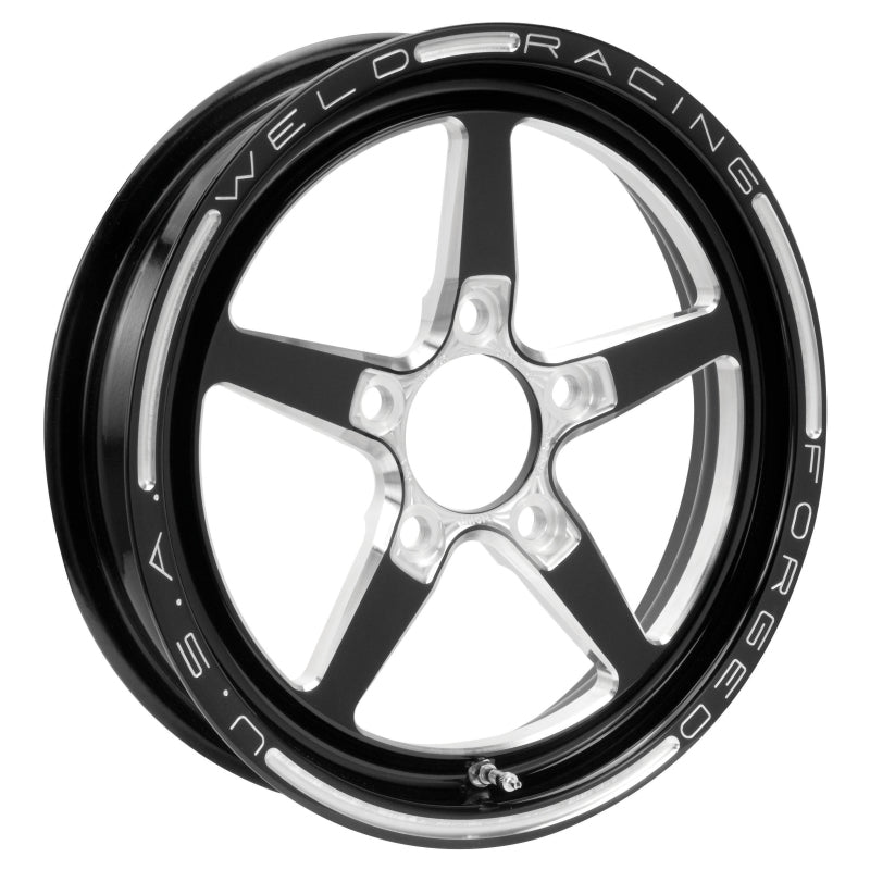 Weld Alumastar 1-Piece 15x3.5 / 5x4.5 BP / 1.75in. BS Black Wheel - Non-Beadlock-thumbmail-1