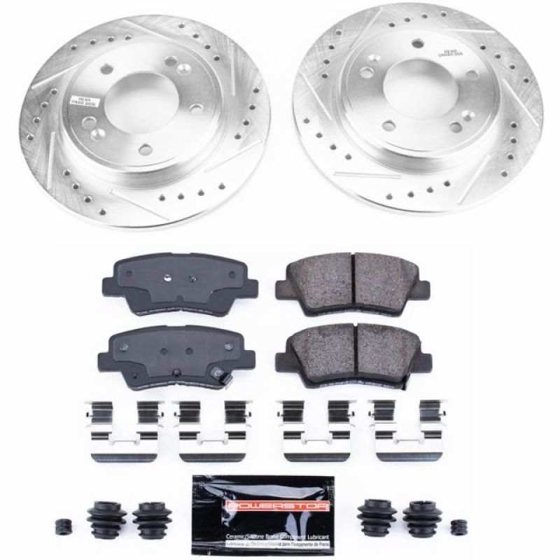 Power Stop 2019 Hyundai Veloster Rear Z23 Evolution Sport Brake Kit-thumbmail-1